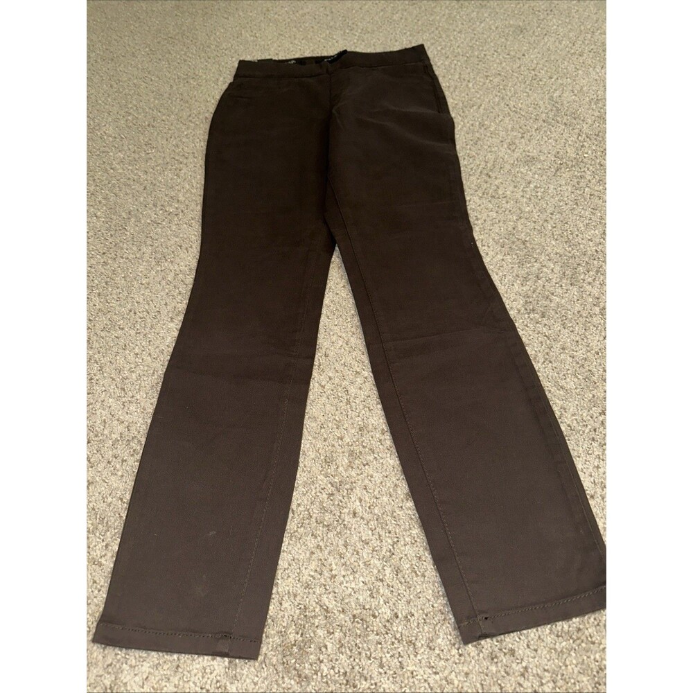 NWT Women's Nine West Heidi Pull On Skinny Chocolate Brown Jeans, Size 6